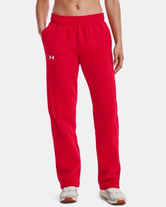 Women's UA Rival Pants, Red, pdpMainDesktop image number 0